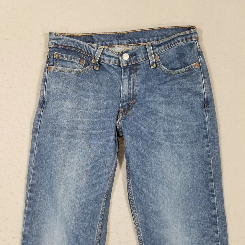 Levi's 511 jeans men's 30 x 32 skinny straight blue stretch denim pants retro